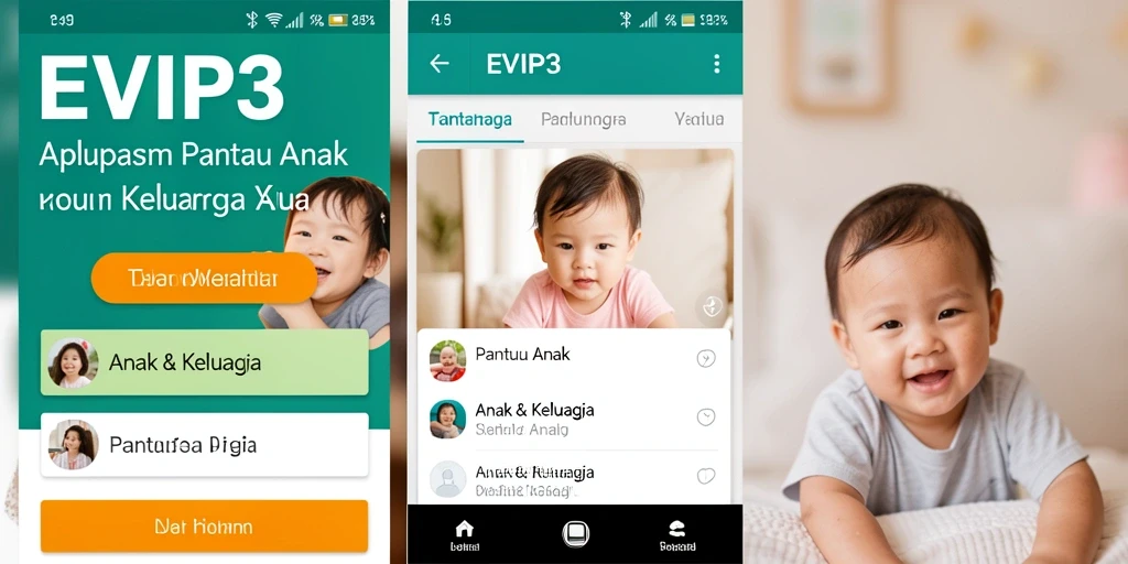 Tampilan antarmuka aplikasi EVIP3 yang modern dan mudah digunakan.