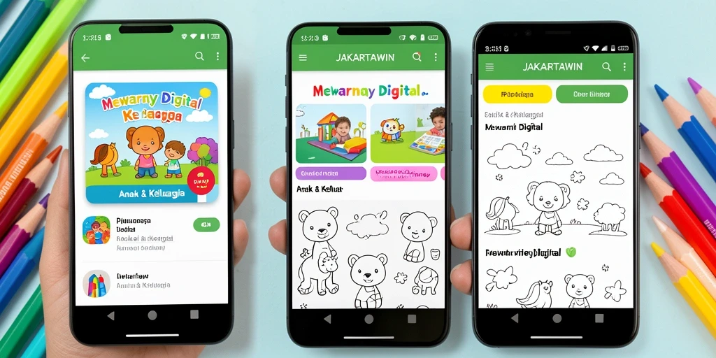 Antarmuka pengguna <strong>JAKARTAWIN</strong> yang ramah dan intuitif untuk Mewarnai Digital.