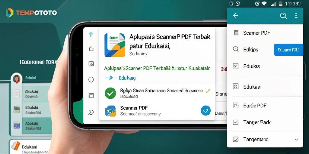 Antarmuka aplikasi TEMPOTOTO yang sederhana dan intuitif.