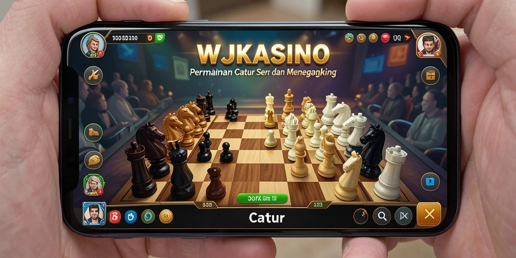 Tampilan antarmuka game Catur WJKASINO yang menarik dan fungsional.